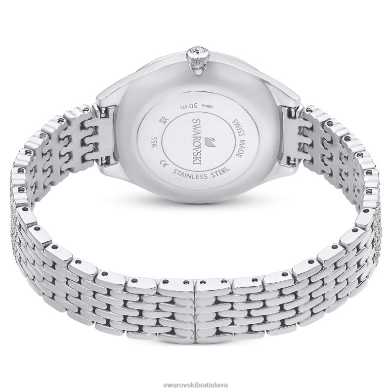 prilákať hodinky swis made, full pave, kovový náramok, strieborný tón, nerez B8ZNT1223 Swarovski príslušenstvo - Image 4