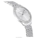 prilákať hodinky swis made, full pave, kovový náramok, strieborný tón, nerez B8ZNT1223 Swarovski príslušenstvo - Image 6