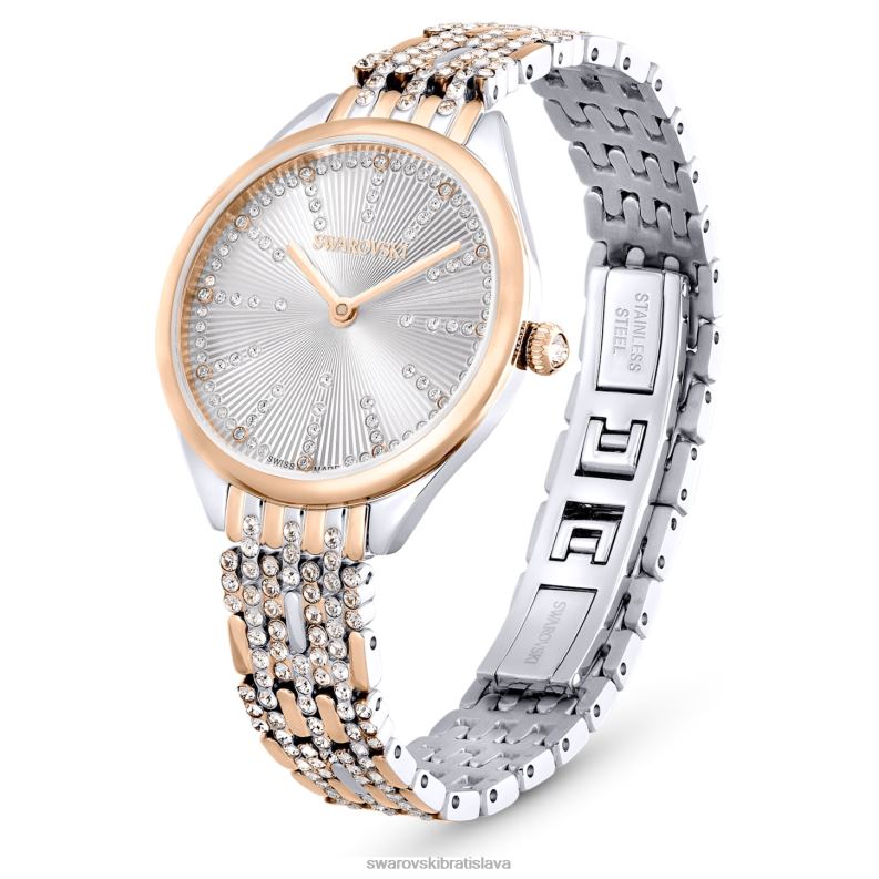 prilákať hodinky swiss made, pave, kovový náramok, tón ružového zlata, povrchová úprava zmiešaný kov B8ZNT1182 Swarovski príslušenstvo - Image 3
