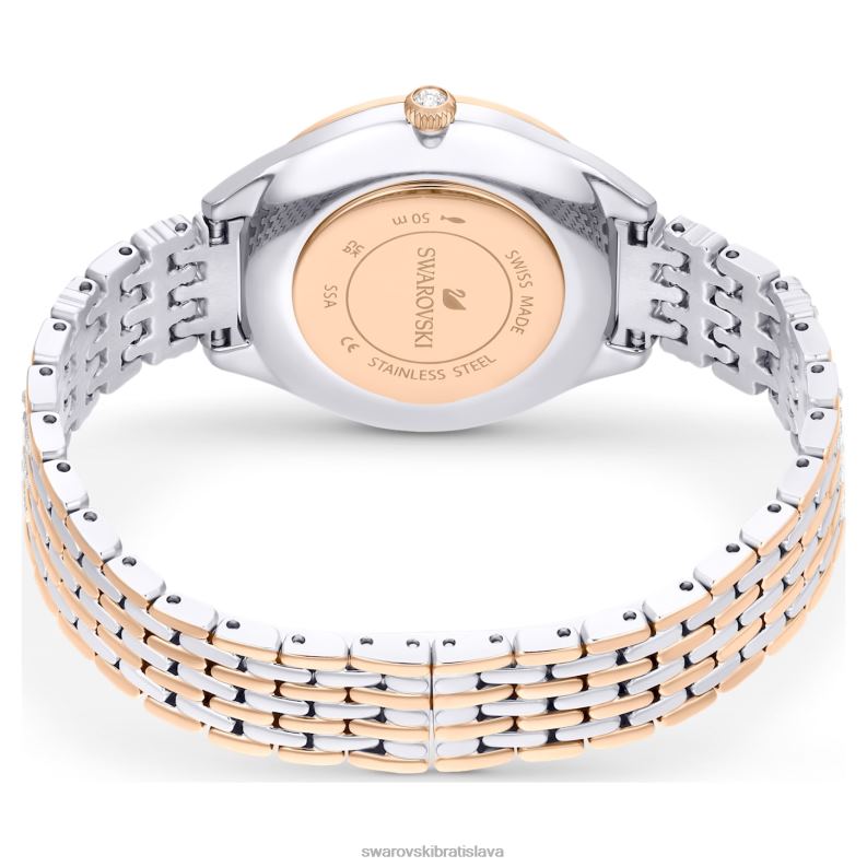 prilákať hodinky swiss made, pave, kovový náramok, tón ružového zlata, povrchová úprava zmiešaný kov B8ZNT1182 Swarovski príslušenstvo - Image 4