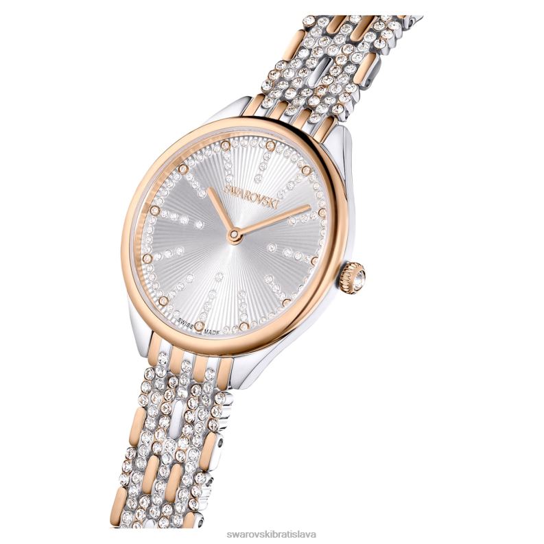 prilákať hodinky swiss made, pave, kovový náramok, tón ružového zlata, povrchová úprava zmiešaný kov B8ZNT1182 Swarovski príslušenstvo - Image 5