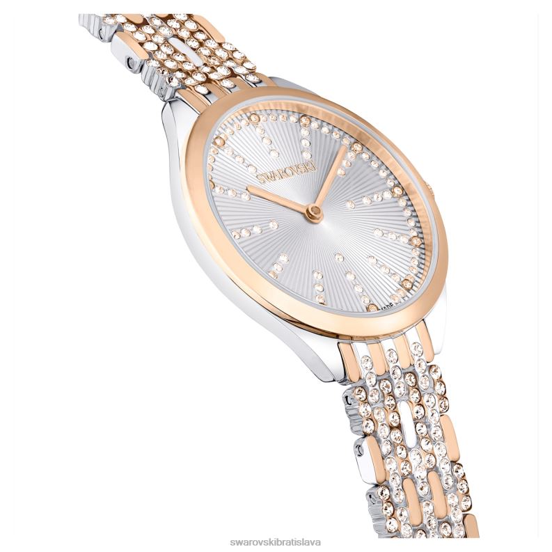 prilákať hodinky swiss made, pave, kovový náramok, tón ružového zlata, povrchová úprava zmiešaný kov B8ZNT1182 Swarovski príslušenstvo - Image 6