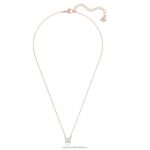 prilákať náhrdelník hranatý rez, biela, pozlátená ružovým zlatom B8ZNT22 Swarovski šperky - Image 3