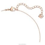 prilákať náhrdelník hranatý rez, biela, pozlátená ružovým zlatom B8ZNT22 Swarovski šperky - Image 4