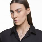 prilákať náhrdelník hranatý rez, biela, rhodiovaná B8ZNT15 Swarovski šperky - Image 5