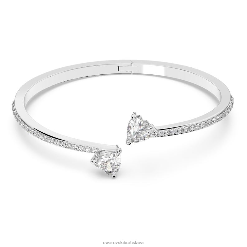 prilakat_naramok_na_dusu_srdce_biele_rhodiovane_b8znt620_swarovski_sperky.jpg prilákať náramok na dušu srdce, biele, rhodiované B8ZNT620 Swarovski šperky - Image 1