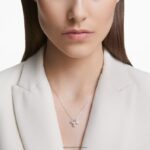 prilákať prívesok zmiešané rezy, klaster, biela, rhodiované B8ZNT297 Swarovski šperky - Image 2