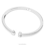 priťahovať manžetu zmiešané rezy, biele, rhodiované B8ZNT596 Swarovski šperky - Image 3