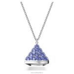 príveskové hodinky trojuholníkový výbrus, modrá, nerez B8ZNT230 Swarovski šperky