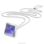 príveskové hodinky trojuholníkový výbrus, modrá, nerez B8ZNT230 Swarovski šperky - Image 3