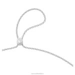príveskové hodinky trojuholníkový výbrus, modrá, nerez B8ZNT230 Swarovski šperky - Image 4