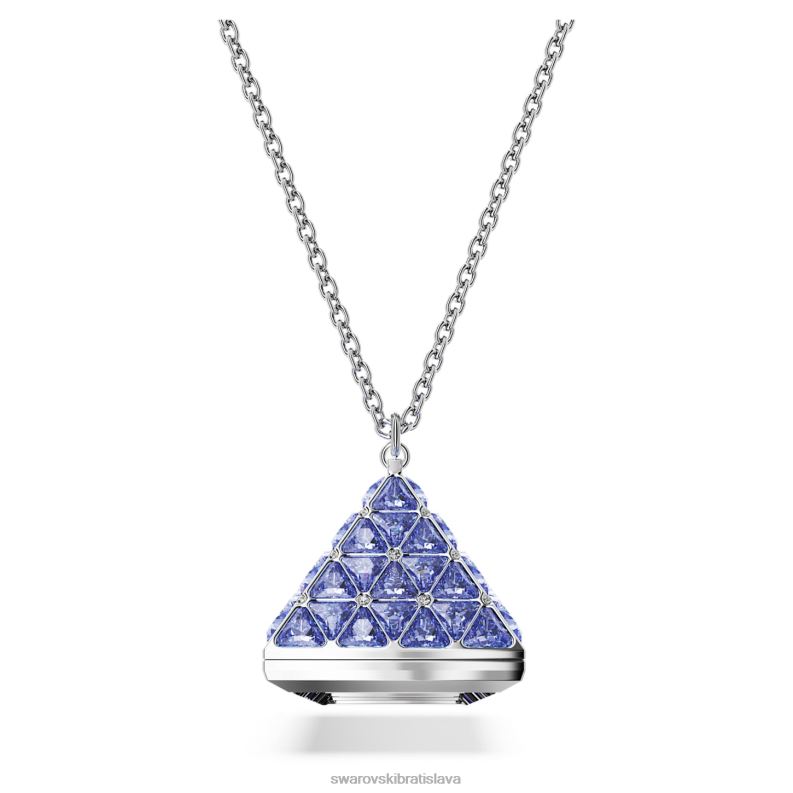 priveskove_hodinky_trojuholnikovy_vybrus_modra_nerez_b8znt230_swarovski_sperky.jpg príveskové hodinky trojuholníkový výbrus, modrá, nerez B8ZNT230 Swarovski šperky - Image 1