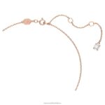 prívesok constella okrúhly výbrus, biely, pozlátený ružovým zlatom B8ZNT207 Swarovski šperky - Image 3