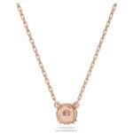 prívesok constella okrúhly výbrus, biely, pozlátený ružovým zlatom B8ZNT207 Swarovski šperky - Image 4