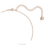 prívesok exalta okrúhly strih, čierna, pozlátená ružovým zlatom B8ZNT285 Swarovski šperky - Image 3
