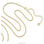 prívesok exalta okrúhly strih, zelená, pozlátená B8ZNT341 Swarovski šperky - Image 4