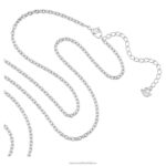prívesok exalta okrúhly výbrus, modrá, rhodiovaná B8ZNT342 Swarovski šperky - Image 4