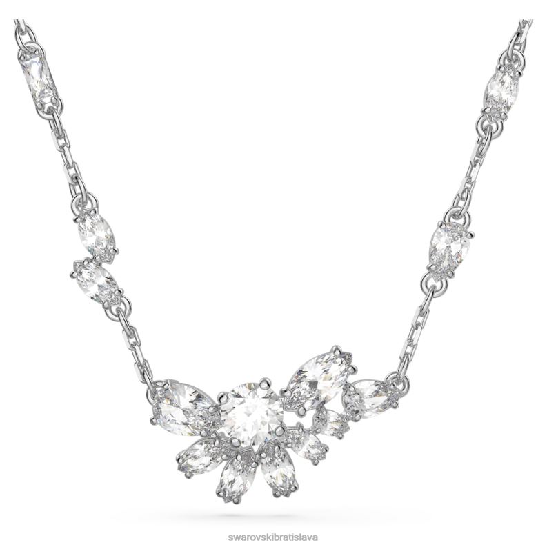 privesok_gema_zmiesane_rezy_kvet_biela_rhodiovane_b8znt194_swarovski_sperky.jpg prívesok gema zmiešané rezy, kvet, biela, rhodiované B8ZNT194 Swarovski šperky - Image 1