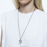 prívesok harmónie nadrozmerný kryštál, biely, povrchová úprava zmiešaný kov B8ZNT193 Swarovski šperky - Image 2