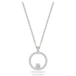 prívesok kreativity biela, rhodiovaná B8ZNT180 Swarovski šperky