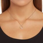 prívesok kreativity biele, pozlátené ružovým zlatom B8ZNT182 Swarovski šperky - Image 2