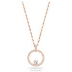 prívesok kreativity biele, pozlátené ružovým zlatom B8ZNT182 Swarovski šperky