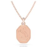 prívesok signum labuť, biela, pozlátená ružovým zlatom B8ZNT265 Swarovski šperky - Image 3