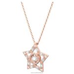 prívesok stella zmiešané strihy, hviezdicové, biele, pozlátené ružovým zlatom B8ZNT214 Swarovski šperky - Image 3