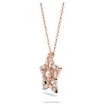 prívesok stella zmiešané strihy, hviezdicové, biele, pozlátené ružovým zlatom B8ZNT214 Swarovski šperky - Image 5
