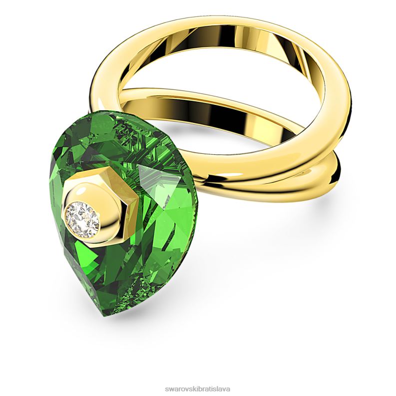 prsten_numina_hruskovy_rez_zeleny_pozlateny_b8znt1063_swarovski_sperky.jpg prsteň numina hruškový rez, zelený, pozlátený B8ZNT1063 Swarovski šperky - Image 1
