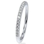 prsteň večnosti 14k biele zlato B8ZNT990 Swarovski šperky - Image 4