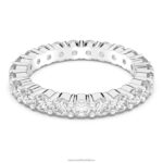 prsteň vittore xl okrúhly výbrus, biely, rhodiovaný B8ZNT999 Swarovski šperky