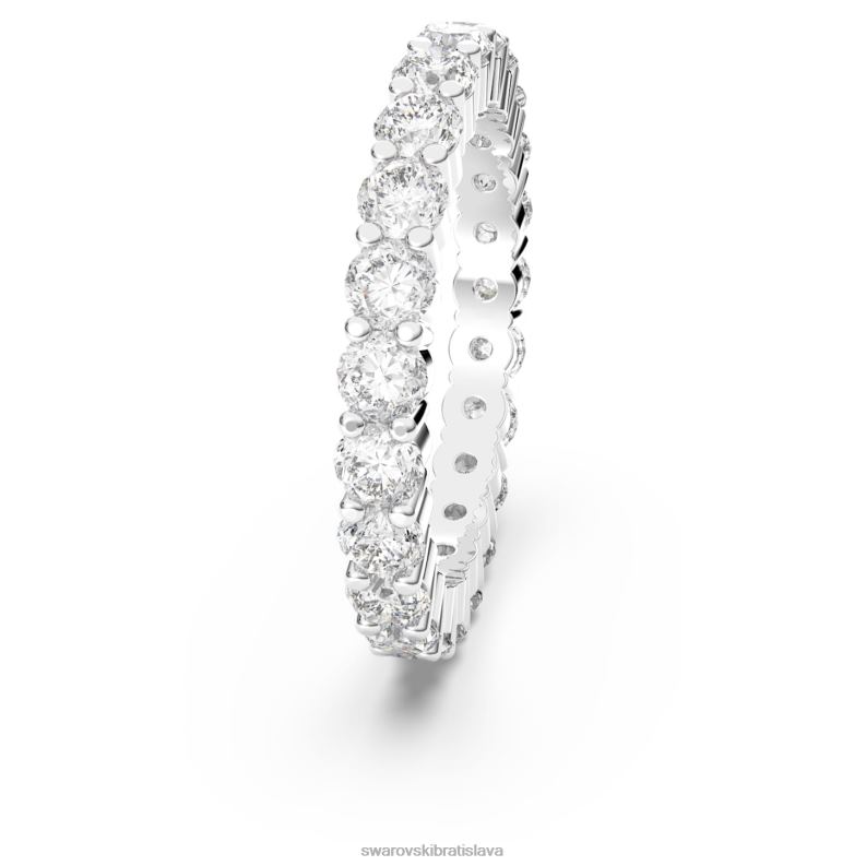 prsteň vittore xl okrúhly výbrus, biely, rhodiovaný B8ZNT999 Swarovski šperky - Image 4
