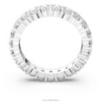 prsteň vittore xl okrúhly výbrus, biely, rhodiovaný B8ZNT999 Swarovski šperky - Image 5