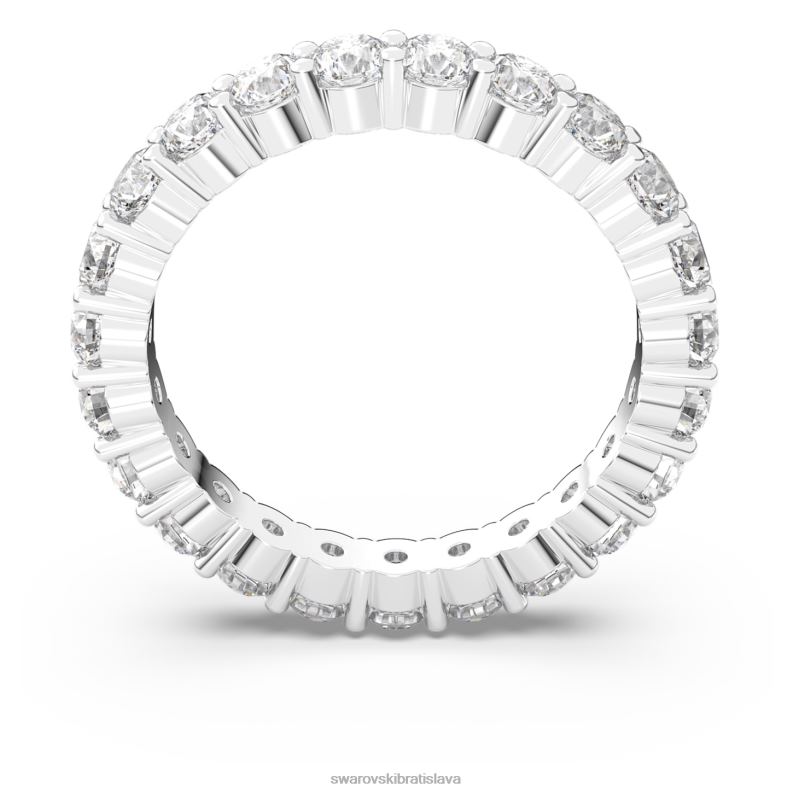 prsteň vittore xl okrúhly výbrus, biely, rhodiovaný B8ZNT999 Swarovski šperky - Image 5