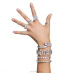 prsteň vittore xl okrúhly výbrus, biely, rhodiovaný B8ZNT999 Swarovski šperky - Image 8
