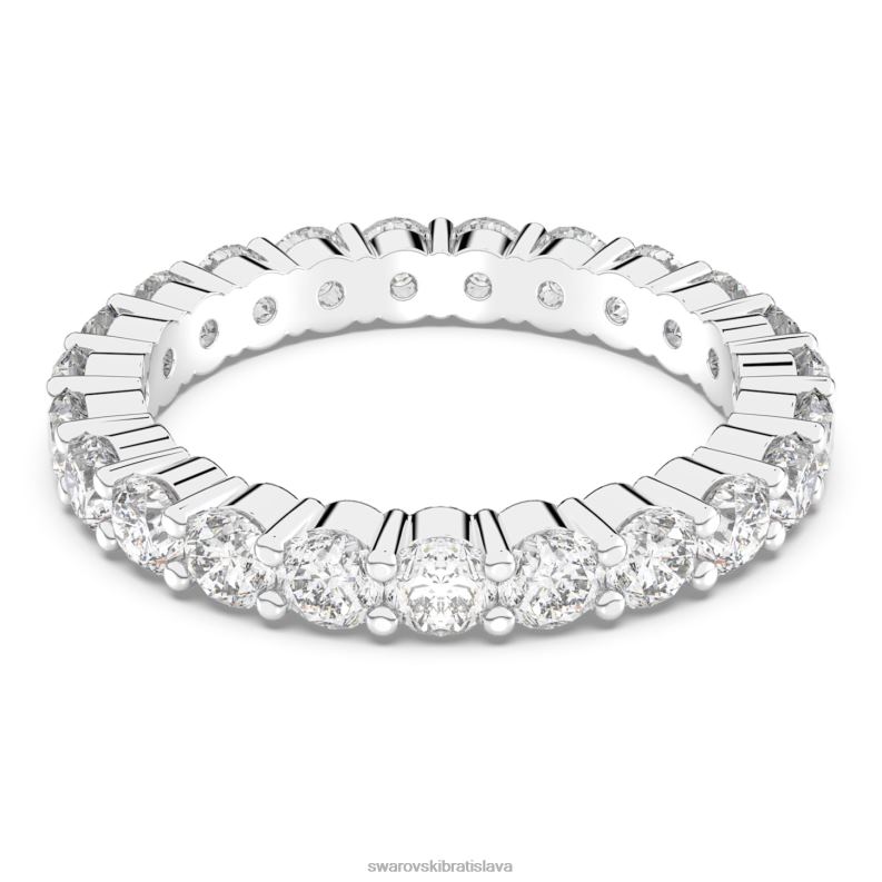prsten_vittore_xl_okruhly_vybrus_biely_rhodiovany_b8znt999_swarovski_sperky.jpg prsteň vittore xl okrúhly výbrus, biely, rhodiovaný B8ZNT999 Swarovski šperky - Image 1