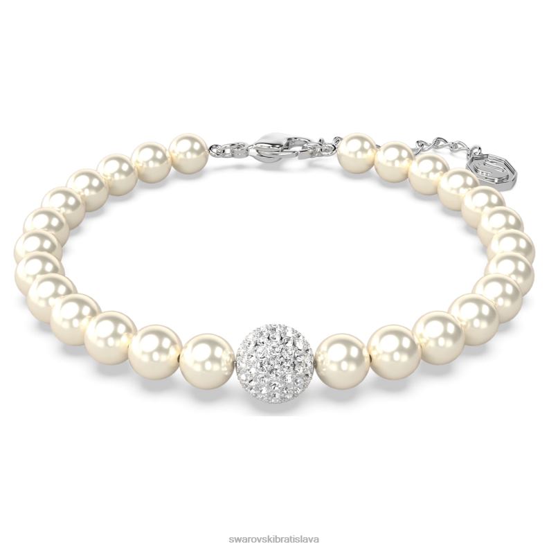 remixovy_retazec_biela_rhodiovana_b8znt518_swarovski_sperky.jpg remixový reťazec biela, rhodiovaná B8ZNT518 Swarovski šperky - Image 1