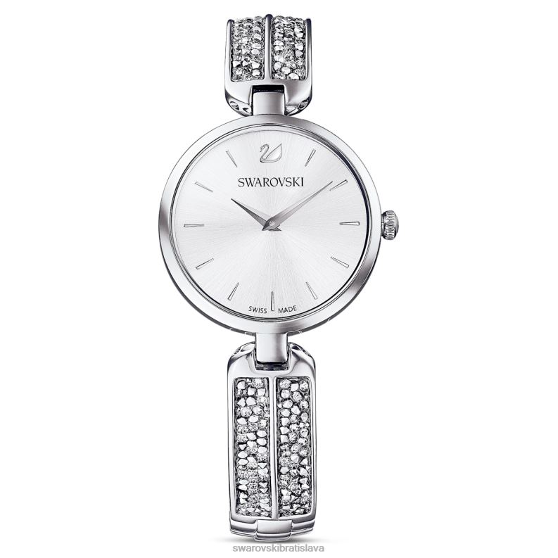 rockové hodinky snov švajčiarska výroba, kovový náramok, strieborný tón, nehrdzavejúca oceľ B8ZNT1236 Swarovski príslušenstvo - Image 1