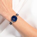 rockové hodinky snov švajčiarsky kovový náramok, modrý, povrchová úprava ružové zlato B8ZNT1168 Swarovski príslušenstvo - Image 2