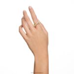 rota koktailový prsteň zmiešané strihy, biele, pozlátené B8ZNT1011 Swarovski šperky - Image 2