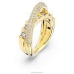 rota koktailový prsteň zmiešané strihy, biele, pozlátené B8ZNT1011 Swarovski šperky - Image 3