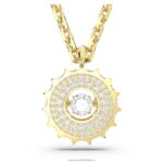 rota prívesok zmiešané okrúhle výbrusy, biele, pozlátené B8ZNT330 Swarovski šperky