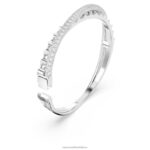 rotačný náramok zmiešané rezy, biele, rhodiované B8ZNT610 Swarovski šperky - Image 4