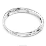 rotačný náramok zmiešané rezy, biele, rhodiované B8ZNT610 Swarovski šperky - Image 5