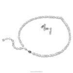 sada mesmera zmiešané rezy, biele, rhodiované B8ZNT397 Swarovski šperky - Image 5