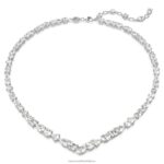 sada mesmera zmiešané rezy, biele, rhodiované B8ZNT397 Swarovski šperky - Image 6