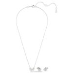 sada mesmera zmiešané rezy, biele, rhodiované B8ZNT400 Swarovski šperky - Image 3