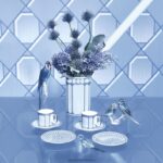 set na espresso signum porcelán, viacfarebný B8ZNT1714 Swarovski dekorácie - Image 3