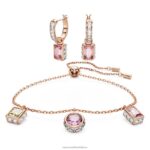 set stále zmiešané strihy, viacfarebné, pozlátené ružovým zlatom B8ZNT403 Swarovski šperky